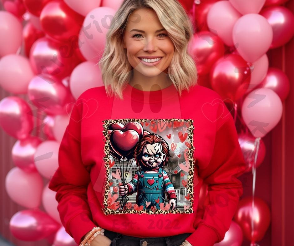 VALENTINES DAY- SLASHER LOVE CREWNECKS