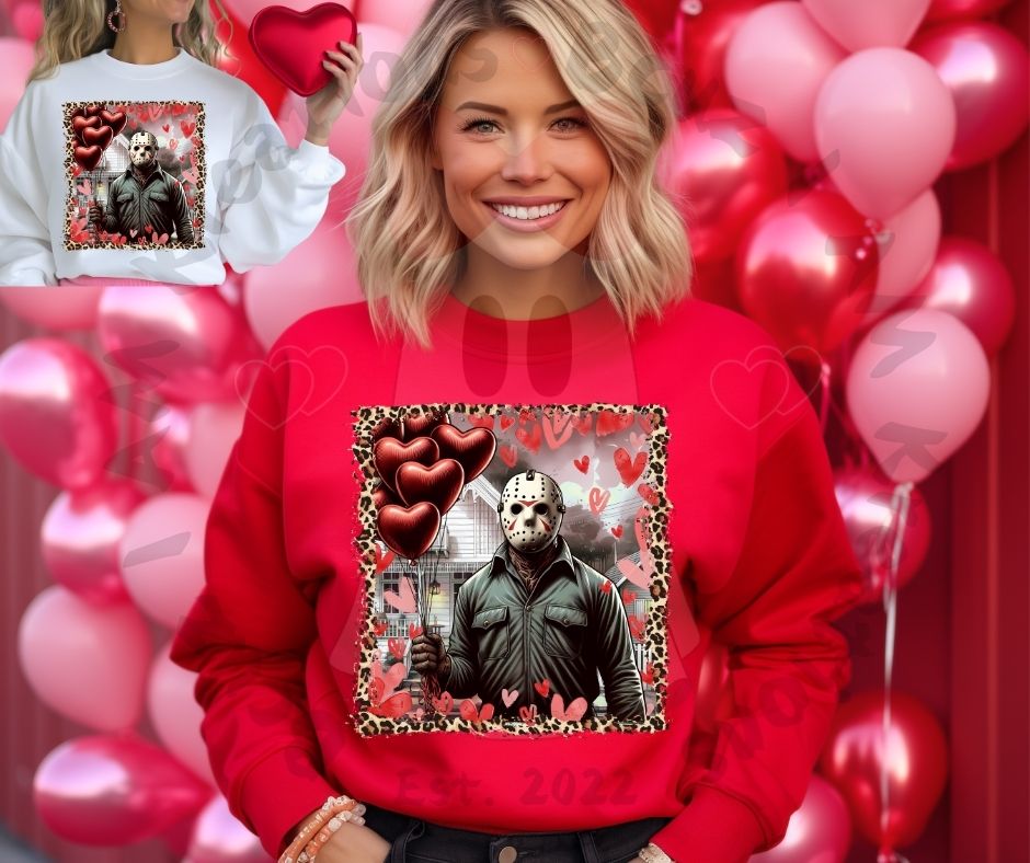 VALENTINES DAY- SLASHER LOVE CREWNECKS