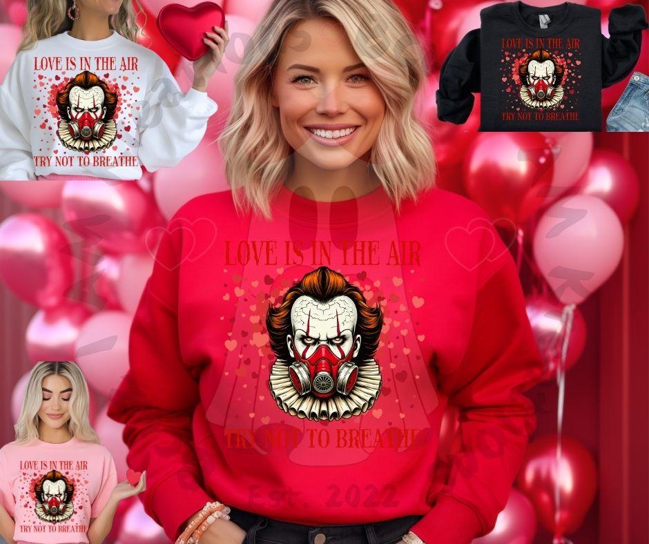 VALENTINES DAY- SLASHER LOVE CREWNECKS